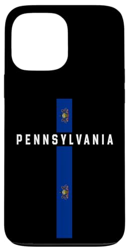 Vertikale Pennsylvania-Flagge, Text "Pennsylvania" in Weiß Hülle für iPhone 13 Pro Max Vertikale Pennsylvania-Flagge, Text "Pennsylvania" in Weiß Hülle für iPhone 13 Pro Max von MASH MOSH