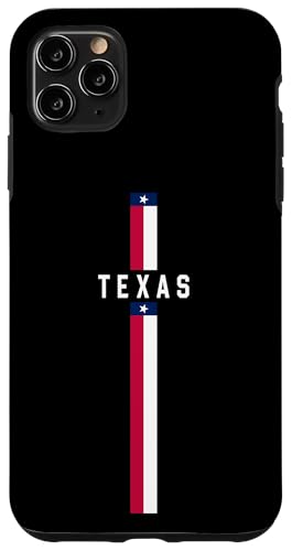 Vertikale Texas-Flagge mit Text "Texas" in Großbuchstaben Hülle für iPhone 11 Pro Max von MASH MOSH