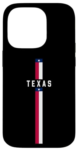 Vertikale Texas-Flagge mit Text "Texas" in Großbuchstaben Hülle für iPhone 14 Pro von MASH MOSH