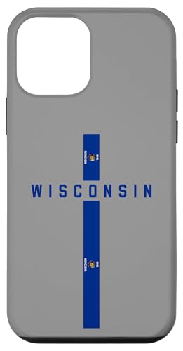 Vertikale Wisconsin-Flagge, "Wisconsin" in Großbuchstaben Hülle für iPhone 12 mini von MASH MOSH