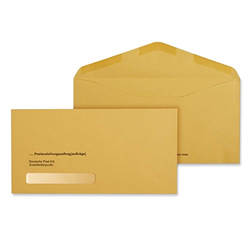 100 x Äußere Postzustellungs-Hüllen Postzustellungshüllen Postzustellungsumschläge 3491010 von MASHPAPER