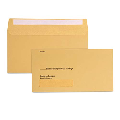 100 x Äußere Postzustellungs-Hüllen Postzustellungshüllen Postzustellungsumschläge 3491015 von MASHPAPER