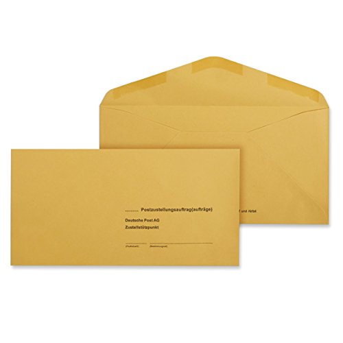 100 x Äußere Postzustellungs-Hüllen Umschlag Postzustellungshüllen Umschläge 120x235 mm Postzustellungsumschläge 6491020 von MASHPAPER