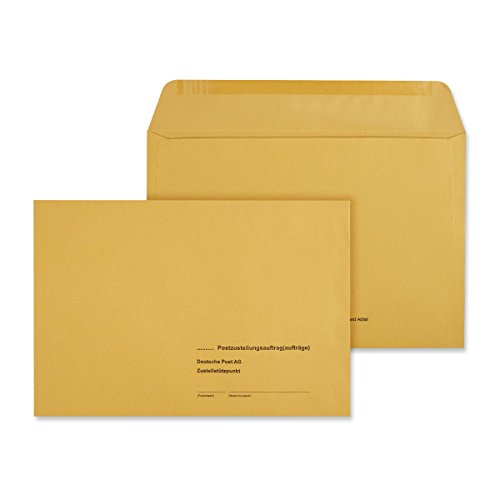 100 x Äußere Postzustellungs-Hüllen Umschlag Postzustellungshüllen Umschläge 172x250 mm Postzustellungsumschläge 6492010 von MASHPAPER