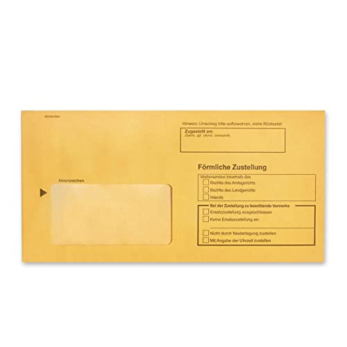 100 x Innere Postzustellungshüllen Förmliche Zustellung Postzustellungsumschläge 9490120 von MASHPAPER