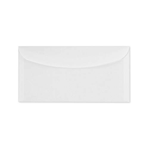 1000 Kuvertierumschläge weiß DIN C6/5 114x229 mm nassklebend wählbar mit oder ohne Fenster Briefhüllen (ohne Fenster) von MASHPAPER