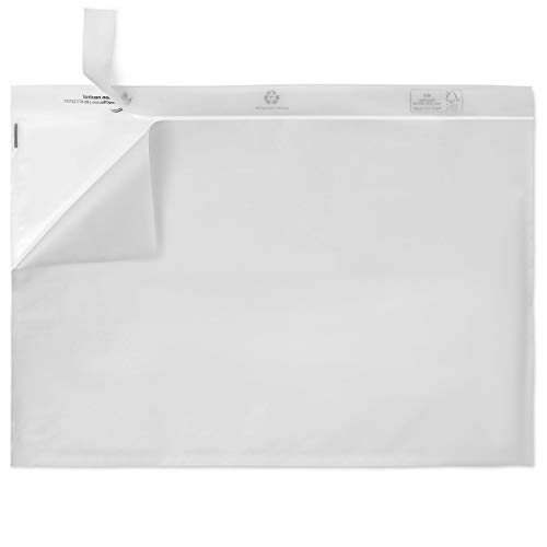 500 Lieferscheintaschen DIN C4 für DIN A4 transparent Begleitpapiertaschen UNIPACK Rechnungstaschen 555201 von MASHPAPER