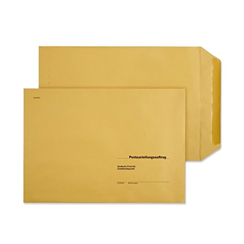 500 x Äußere Postzustellungs-Hüllen Umschlag Postzustellungshüllen Umschläge 250x353 mm Postzustellungsumschläge 6492040 von MASHPAPER