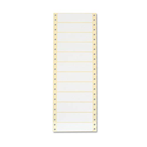 Endlosetiketten Computeretiketten Lochrandetiketten 88,9x23,4mm 6000 Stück endlos selbstklebend weiß von MASHPAPER