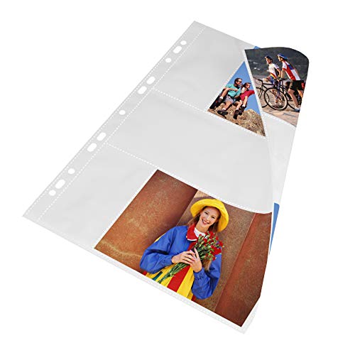 mashpaper Fotohüllen weiß 100 Stück 10x15cm Querformat für 2x2 Fotos 75634 von MASHPAPER