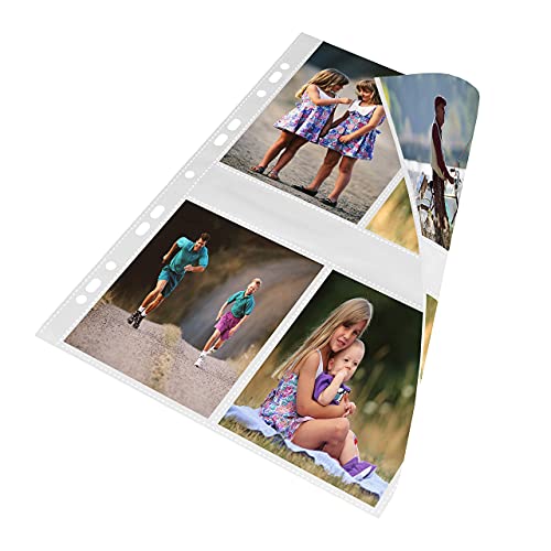 mashpaper Fotohüllen weiß 100 Stück 9x13 cm Hochformat für 2x4 Fotos 75604 von MASHPAPER