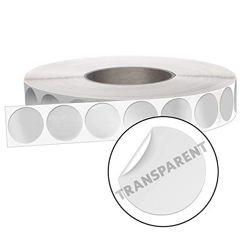 mashpaper Verschlussetiketten transparent rund 30 mm permanent Klebepunkte Verschlußetiketten 401030 von MASHPAPER