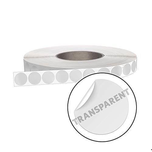 mashpaper Verschlussetiketten transparent rund | diverse Ausführungen | Verschlusspunkte 20 mm permanent Klebepunkte 401020 von MASHPAPER