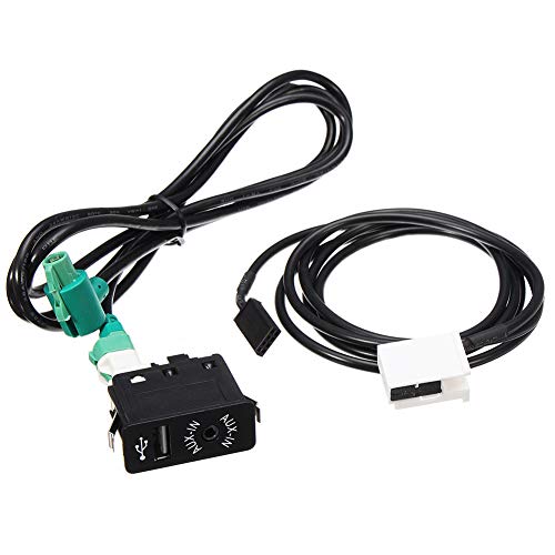 MASO AUXIN USB Switch Connector USB Cable Charging Car AUX USB Port 12 Pin for BMVV E60 E63 E64 E65 E66 E81 E82 E87 E88 E70 E90 E91 E92 von MASO