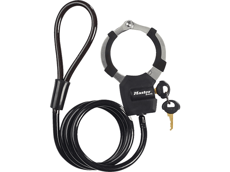 MASTERLOCK 66268700 Street Cuff 100cm Kabelschloss (23 x 11 3, Schwarz) von MASTERLOCK