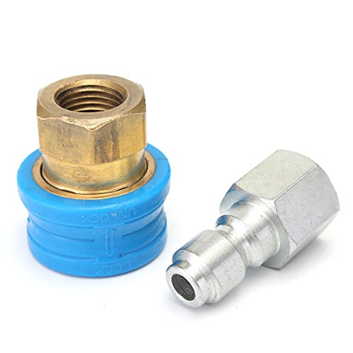 MASUNN 1 Paar Schnellspanner Compact 1/4F Kupplung Hochdruckreiniger Dampfreiniger von MASUNN