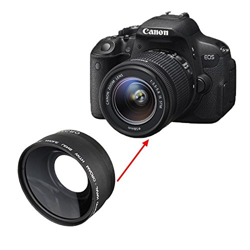 MASUNN 58 mm 0.45 X Weitwinkel Macro Kamera Objektiv Für Canon EOS 350D 400D 450D 500D 1000D 550D 600D 1100D DSLR von MASUNN