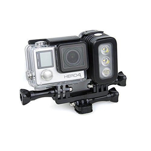 MASUNN Wasserdichte Led-Blitz-Leuchte Licht Spot Lampe Für Gopro Hero 4 Session Sjcam Xiaomi Yi Dslr Kamera von MASUNN