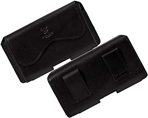 MATADOR Handy Gürteltasche Echt Leder für Samsung Galaxy S24 Ultra S23 / S22 / S21 / S20 - Ultra | Quer Gürtel Tasche Handytasche Hülle für Smartphone mit Gürtelschlaufe | Handyhülle Holster Case von MATADOR