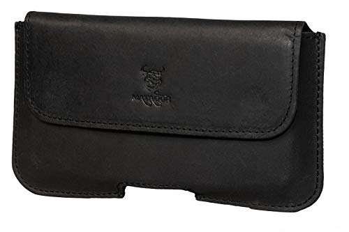 MATADOR Handy Gürteltasche Echt Leder für Samsung Galaxy S25 Ultra S24 / S23 / S22 / S21 / S20 - Ultra | Quer Gürtel Tasche Handytasche Hülle für Smartphone Gürtelschlaufe | Handyhülle Holster Case von MATADOR