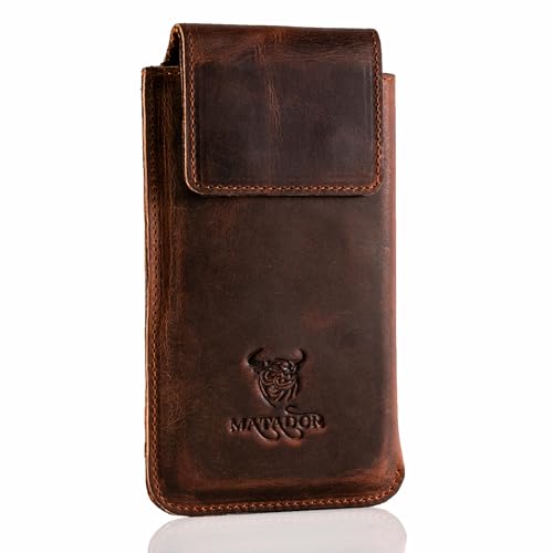 MATADOR Ledertasche Handy kompatibel mit Samsung S9 Plus / S10 Plus / S20 Plus Gürtel Case Hülle Tasche Konjak Braun Gürtelclip/Schlaufe Magnetverschluss MATADOR Ledertasche Handy kompatibel mit Samsung S9 Plus / S10 Plus / S20 Plus Gürtel Case Hülle Tasche Konjak Braun Gürtelclip/Schlaufe Magnetverschluss von MATADOR
