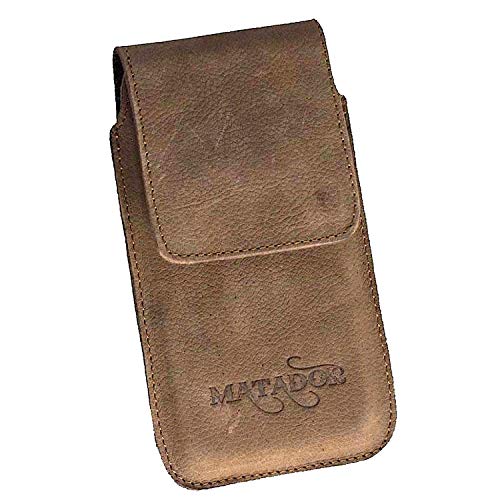 MATADOR Samsung S7710 Galaxy Xcover 2 ECHT Leder Handy-Hülle/Leder-Hülle/Leder-Tasche mit Magnetverschluss und Gürtelclip/Gürtelschlaufe in Tabacco von MATADOR