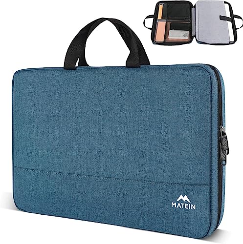 MATEIN Laptop Tasche 15,6 zoll, Laptop-Hülle 15 mit Griff,Schlanke und Leichte Laptoptasche für Reisende, Kompatibel mit Lenovo Asus Dell Chromebook, Geschenk für Männer und Frauen, Deep Teal. von MATEIN