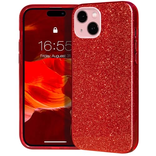 MATEPROX Glitzern Handyhülle Kompatibel mit iPhone 15 Plus Hülle Schutzhülle Sprühen Glänzend Bling Dünnes Hülle für iPhone 15 Plus 6,7'' 2023-Rot MATEPROX Glitzern Handyhülle Kompatibel mit iPhone 15 Plus Hülle Schutzhülle Sprühen Glänzend Bling Dünnes Hülle für iPhone 15 Plus 6,7'' 2023-Rot von MATEPROX