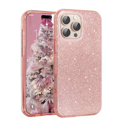 MATEPROX Handyhülle Kompatibel mit iPhone 16 Pro Max, Glitzernde 3-Schicht Schutzhülle für Mädchen und Frauen, Stoßfest und Kratzfest, Trendy Hülle für iPhone 16 Pro Max 2024-Rosa MATEPROX Handyhülle Kompatibel mit iPhone 16 Pro Max, Glitzernde 3-Schicht Schutzhülle für Mädchen und Frauen, Stoßfest und Kratzfest, Trendy Hülle für iPhone 16 Pro Max 2024-Rosa von MATEPROX