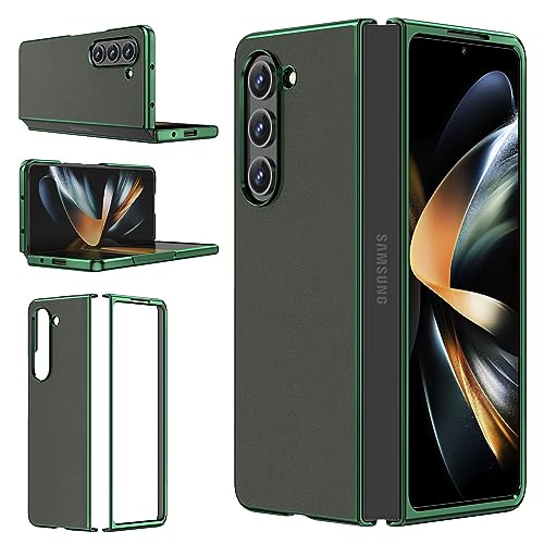 MATEPROX Hülle für Samsung Galaxy Z Fold 5 5G, Schutzhülle mit Galvanisiertem Rahmen, Dünne Premium Leder PU Stoßfest Handyhülle für Galaxy Z Fold 5 2023-Grün MATEPROX Hülle für Samsung Galaxy Z Fold 5 5G, Schutzhülle mit Galvanisiertem Rahmen, Dünne Premium Leder PU Stoßfest Handyhülle für Galaxy Z Fold 5 2023-Grün von MATEPROX