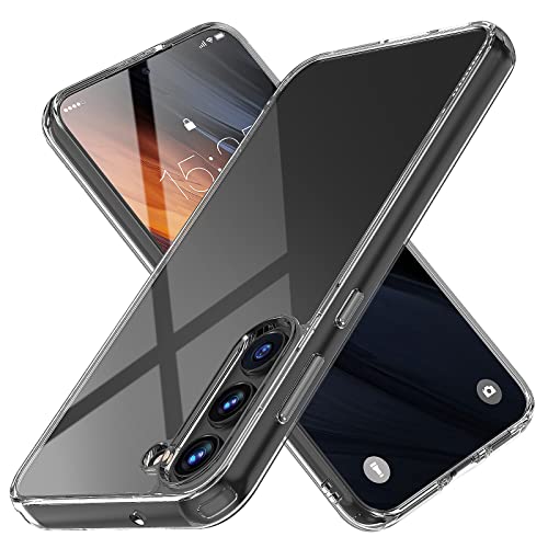 MATEPROX Klar Handyhülle Kompatibel mit Samsung Galaxy S23 Hülle Hartschale Rückseite Klare Starre Stoßfeste Schutzhülle für Galaxy S23 2023-Klar von MATEPROX