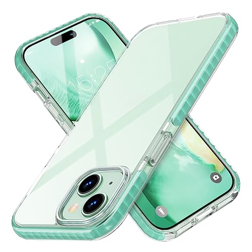 MATEPROX Transparente Handyhülle Kompatibel mit iPhone 15 Plus Hülle Anti-Gelb, Stoßfest, Starre PC Schutzhülle für iPhone 15 Plus 6,7'' 2023-Mint von MATEPROX