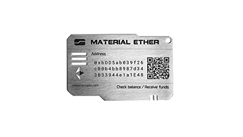 Material Crypto - Physische Ethereum-Geldbörse, nicht zu hacken, entwickelt für 200 Jahre, hergestellt unter strengen Sicherheits- und Sichtschutzmaßnahmen, ERC-20 / EVM/MetaMask kompatibel Material Crypto - Physische Ethereum-Geldbörse, nicht zu hacken, entwickelt für 200 Jahre, hergestellt unter strengen Sicherheits- und Sichtschutzmaßnahmen, ERC-20 / EVM/MetaMask kompatibel von MATERIAL BITCOIN