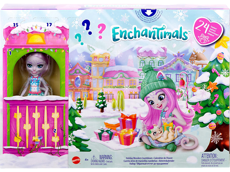 MATTEL GAMES Enchantimals Weihnachtswunder (mit Puppe) Adventskalender Mehrfarbig von MATTEL GAMES