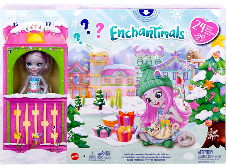 MATTEL GAMES Enchantimals Weihnachtswunder (mit Puppe) Adventskalender Mehrfarbig von MATTEL GAMES