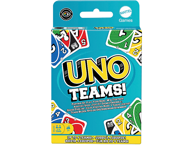 MATTEL GAMES HXT58 UNO TEAMS Kartenspiel Mehrfarbig von MATTEL GAMES