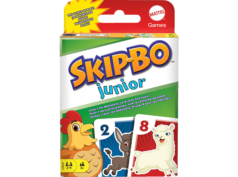 MATTEL GAMES Skip-Bo Junior Kartenspiel Mehrfarbig von MATTEL GAMES