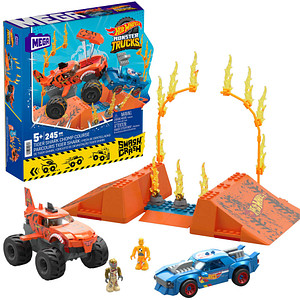 Mattel GAMES Hot Wheels HKF88 Monster Trucks Tiger Shark Crash Bausatz von MATTEL GAMES