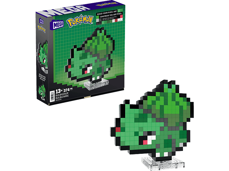 MATTEL MEGA Pokémon - Bisasam Pixel Bausatz, Grün von MATTEL