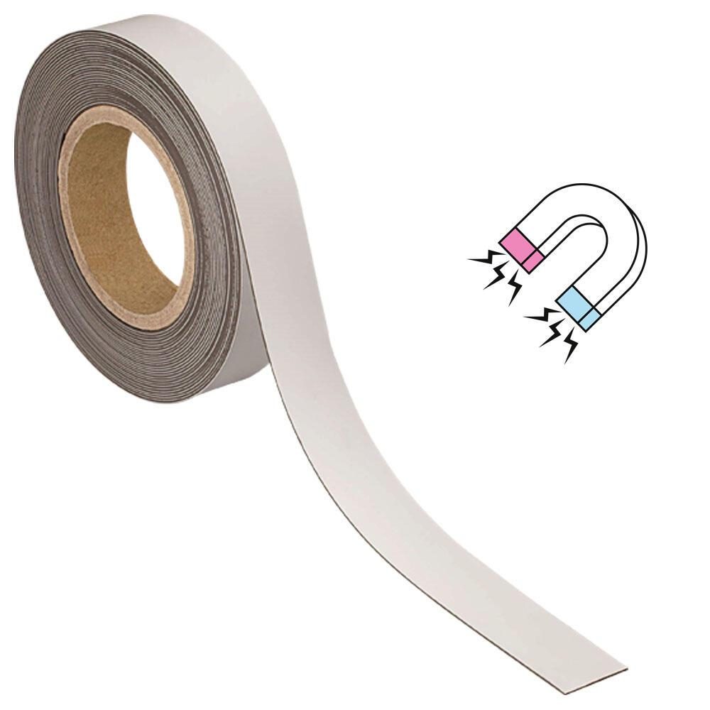 MAUL Magnetband 3,0 x 1000,0 cm weiß von MAUL