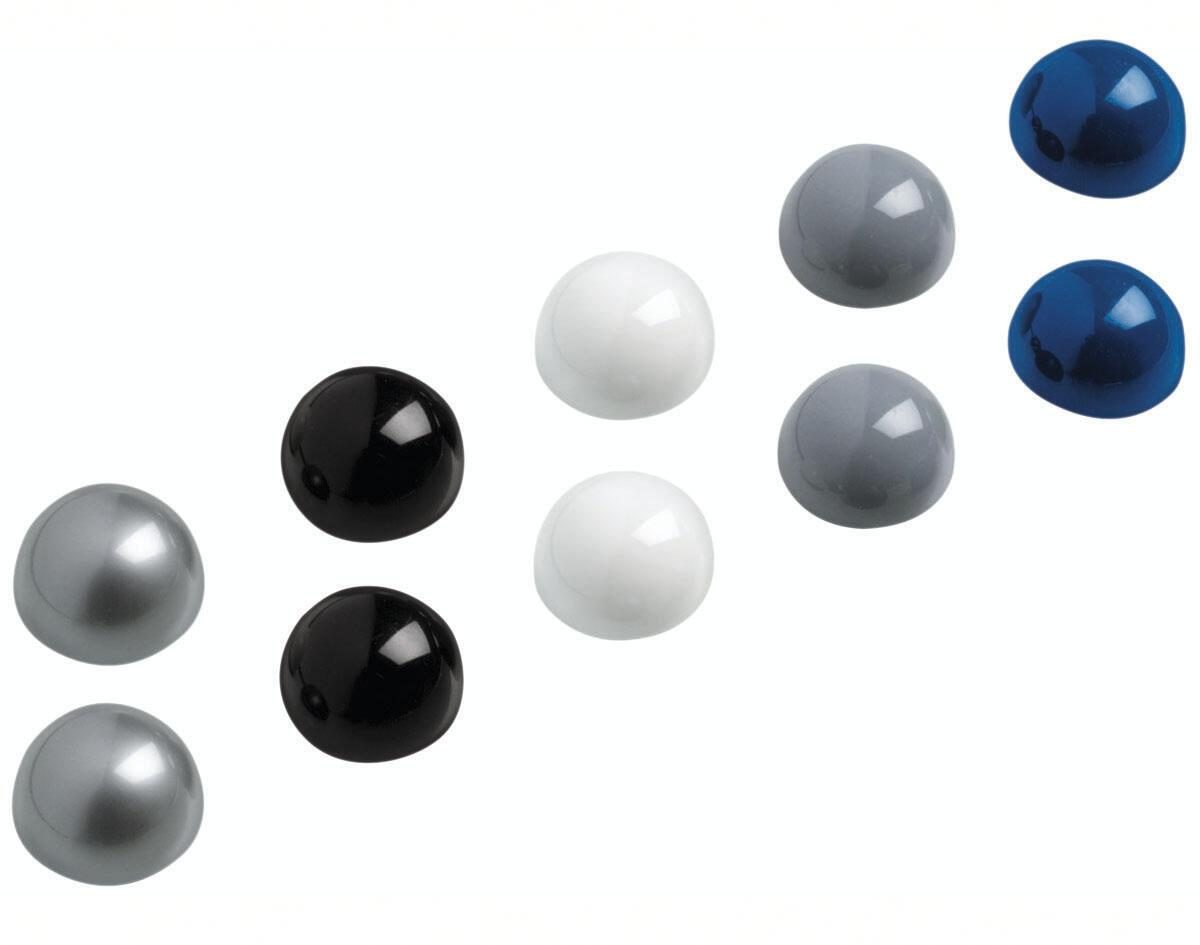 MAUL Magnete Ø 3,0 x 1,9 je 2x silber, schwarz, weiß, grau, blau MAUL Magnete Ø 3,0 x 1,9 je 2x silber, schwarz, weiß, grau, blau von MAUL
