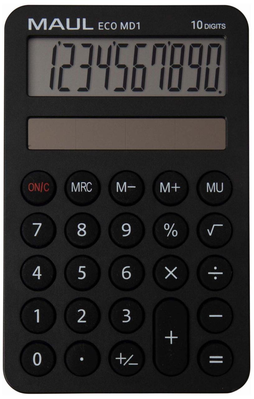 MAUL Taschenrechner ECO MD 1 schwarz MAUL Taschenrechner ECO MD 1 schwarz von MAUL