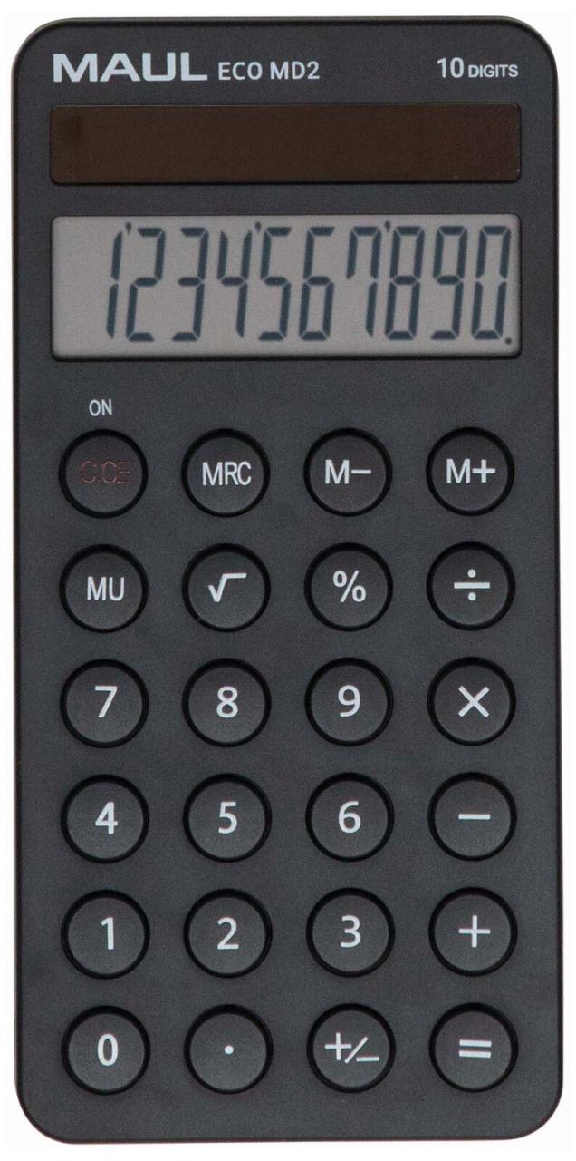 MAUL Taschenrechner ECO MD 2 schwarz MAUL Taschenrechner ECO MD 2 schwarz von MAUL