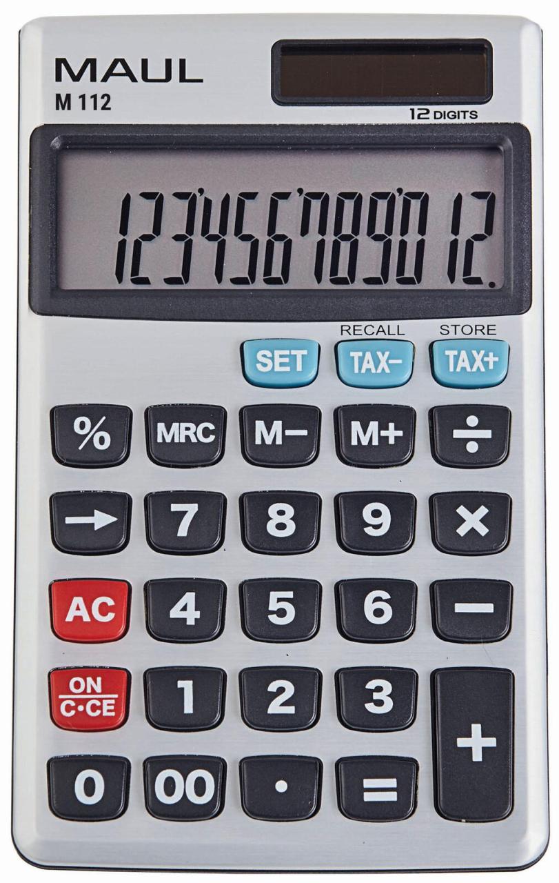 MAUL Taschenrechner M112 silber von MAUL