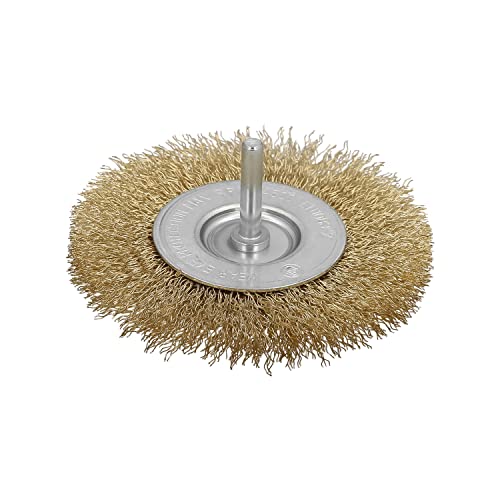 Scheibenbürste aus Messing, 100 mm, 1/4 Scheibenbürste aus Messing, 100 mm, 1/4 von MAURER