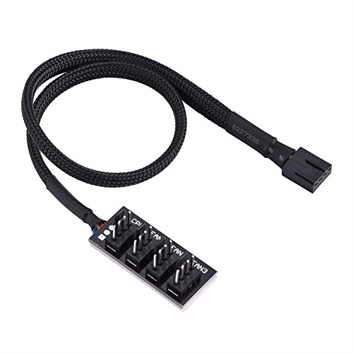 Mavis Laven PWM Lüfter-Hub, 4-poliger Computer-CPU/Gehäuselüfter, Power-Multi-Splitter-Anschlusskabel-Adapter für Computer-Kühlerlüfter von MAVIS LAVEN