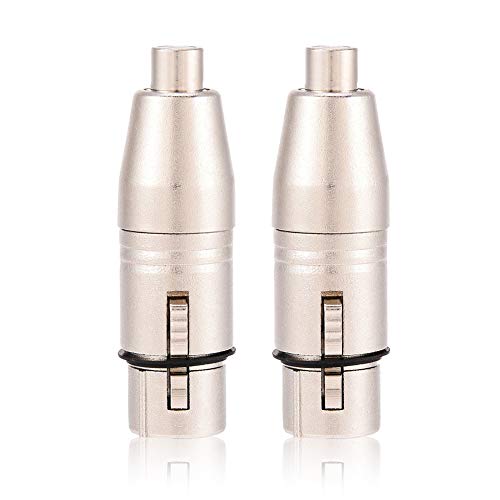 Mavis Laven XLR auf Cinch-Adapter, 3-Polige XLR-Buchse auf Cinch-Buchse Audiomikrofon Mikrofonanschluss-Adapter, 2-tlg Mavis Laven XLR auf Cinch-Adapter, 3-Polige XLR-Buchse auf Cinch-Buchse Audiomikrofon Mikrofonanschluss-Adapter, 2-tlg von MAVIS LAVEN