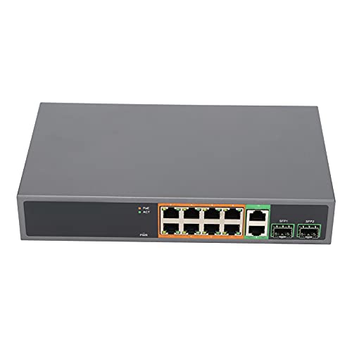 POE Switch PoE Switch Portable Full Gigabit RJ45 IEEE 802.3af/at Switch für SFP-Netzwerkgeräte 150W mit 8 Ports POE Switch für Netzwerk (POE-Schalter) von MAVIS LAVEN