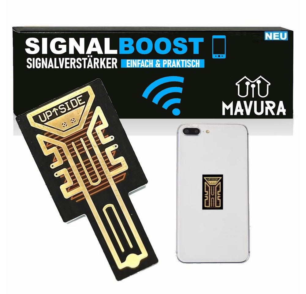 MAVURA SIGNALBOOST Signalverstärker Empfangsverstärker Cell Antenna Reichweitenverstärker, für Handy, Smartphone, Tablet 3G 4G 5G kompatibel von MAVURA