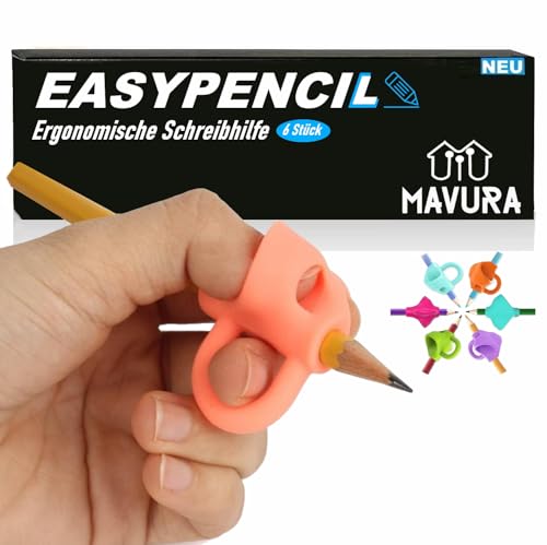 MAVURA EASYPENCIL Schreibhilfe Stifthaltung Stiftehalter Bleistift von MAVURA